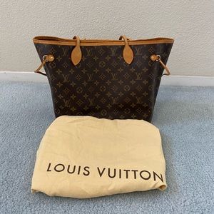 Brown monogram Louis Vuitton neverfull